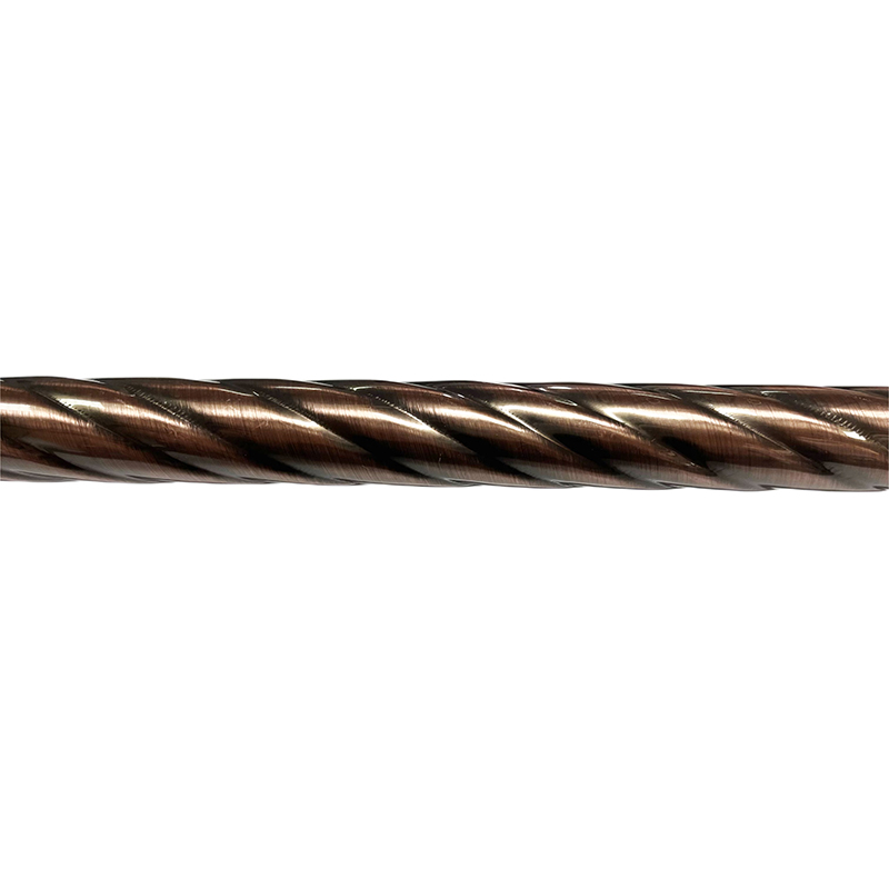 Twisted Iron Telescoping Curtain Rod